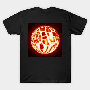 Red & Black, White Sun Star Explosion Graphic Art Design Gifts T-Shirt